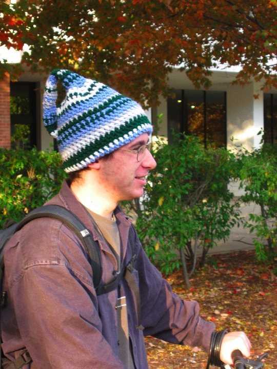 Klein bottle hat \n (Click for next picture)
